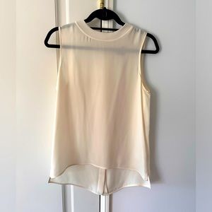 Theory Ivory 100% silk blouse